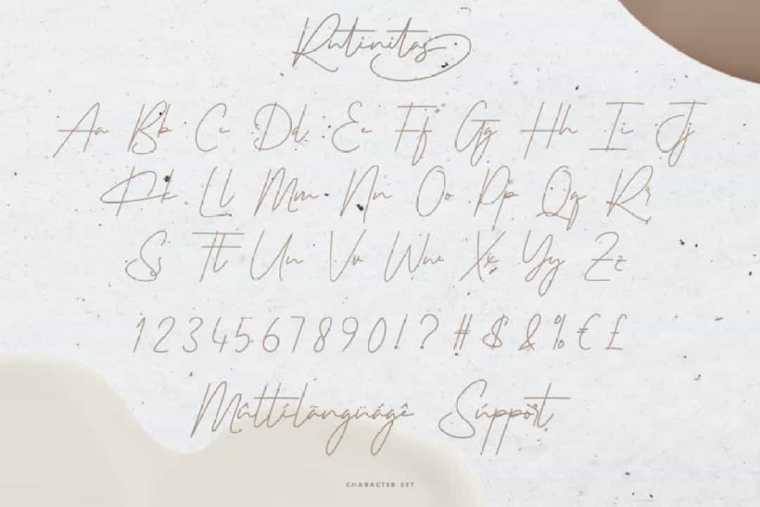 Rutinitas Font Image 3