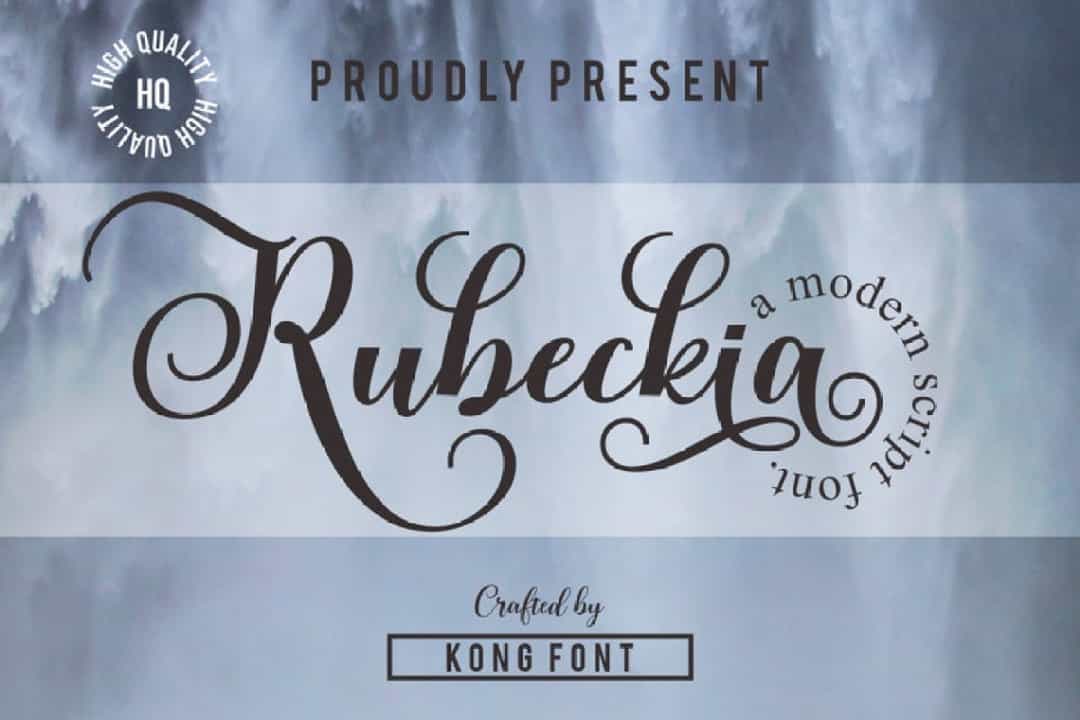 Rubeckia Font Image 1