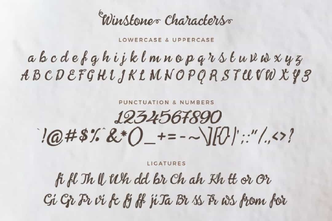 Winstone Font Image 3