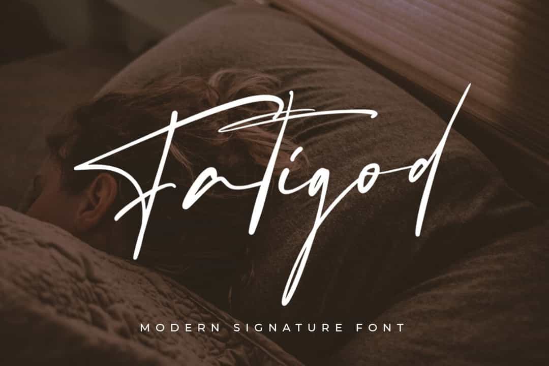 Fatigod Font Image 4