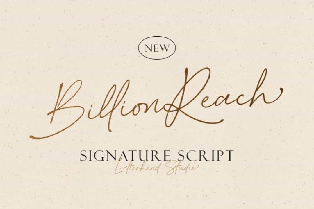 Billion Reach Font Image 7