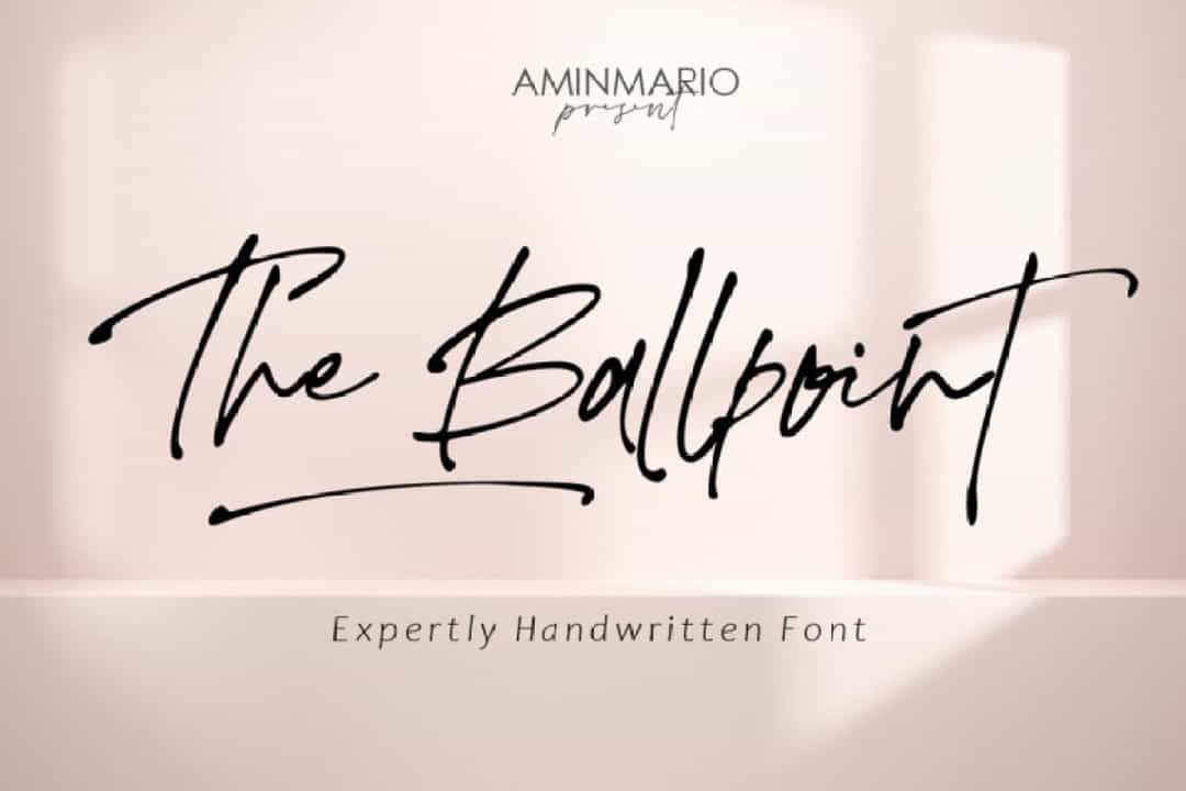 The Ballpoint Font Image 5