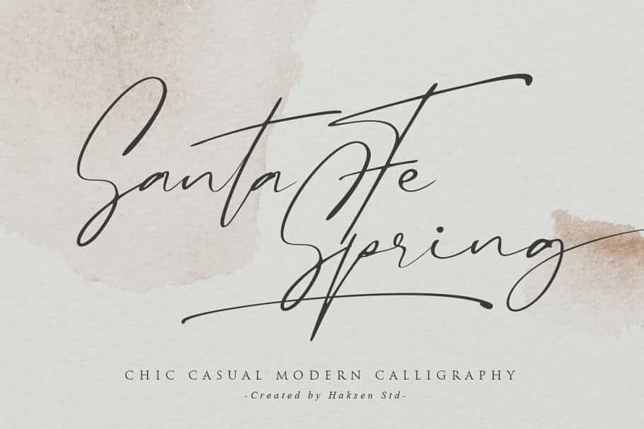 Santa Fe Spring Font Image 1
