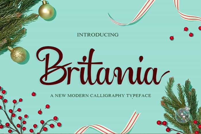 Britania Font Image 2