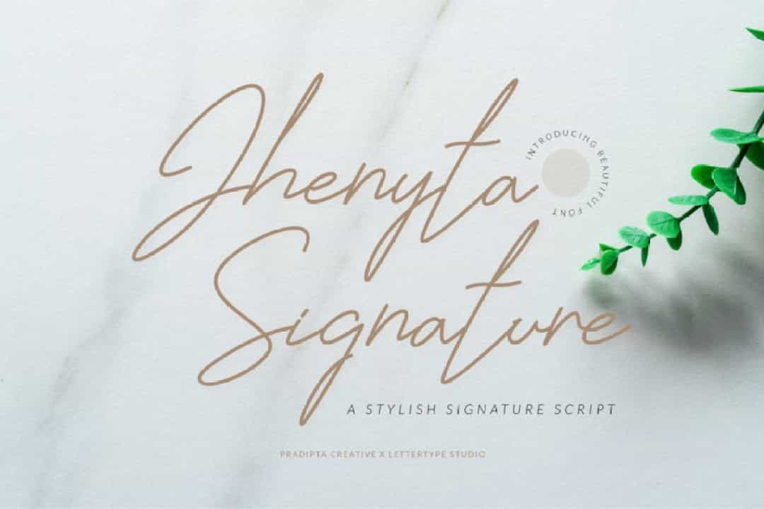 Jhenyta Font Image 2