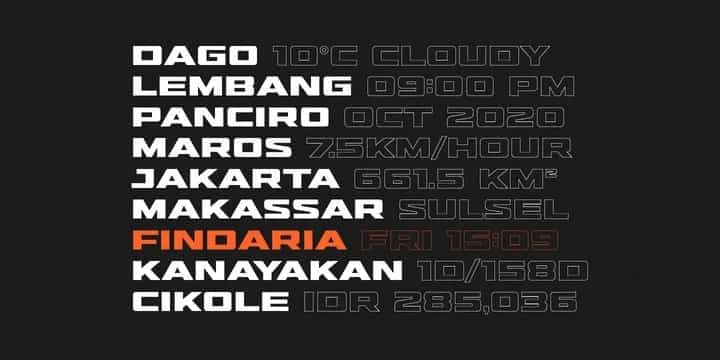 Hunterra Font Image 3