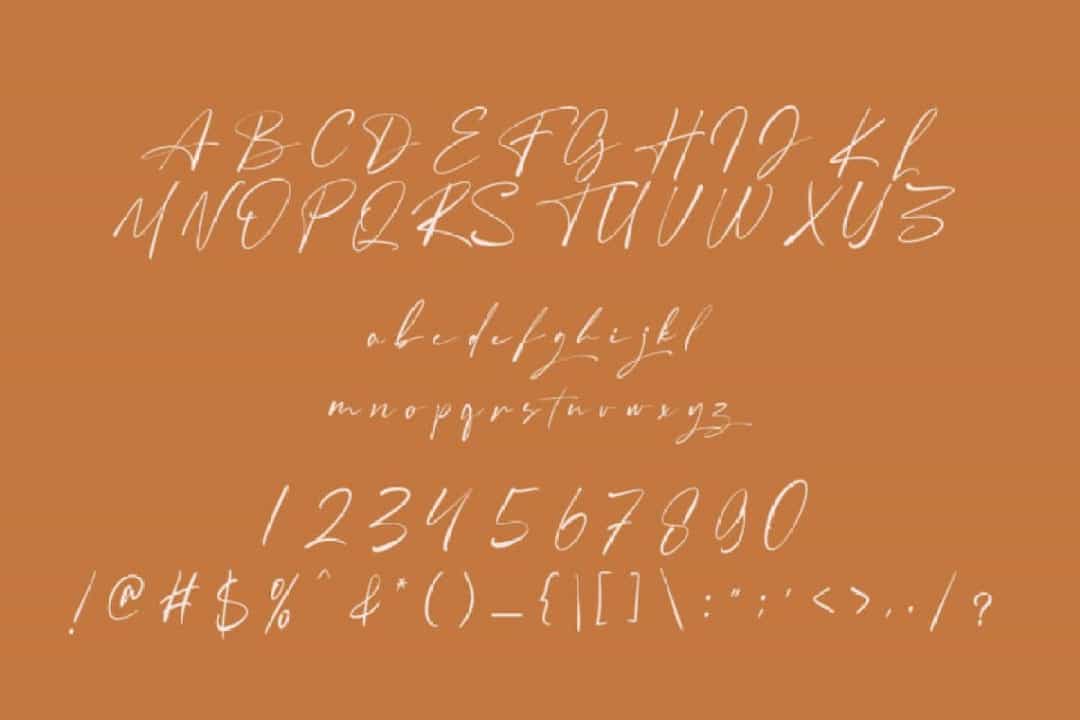 Angelinas Font Image 3