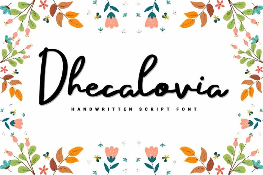 Dhecalovia Font Image 1