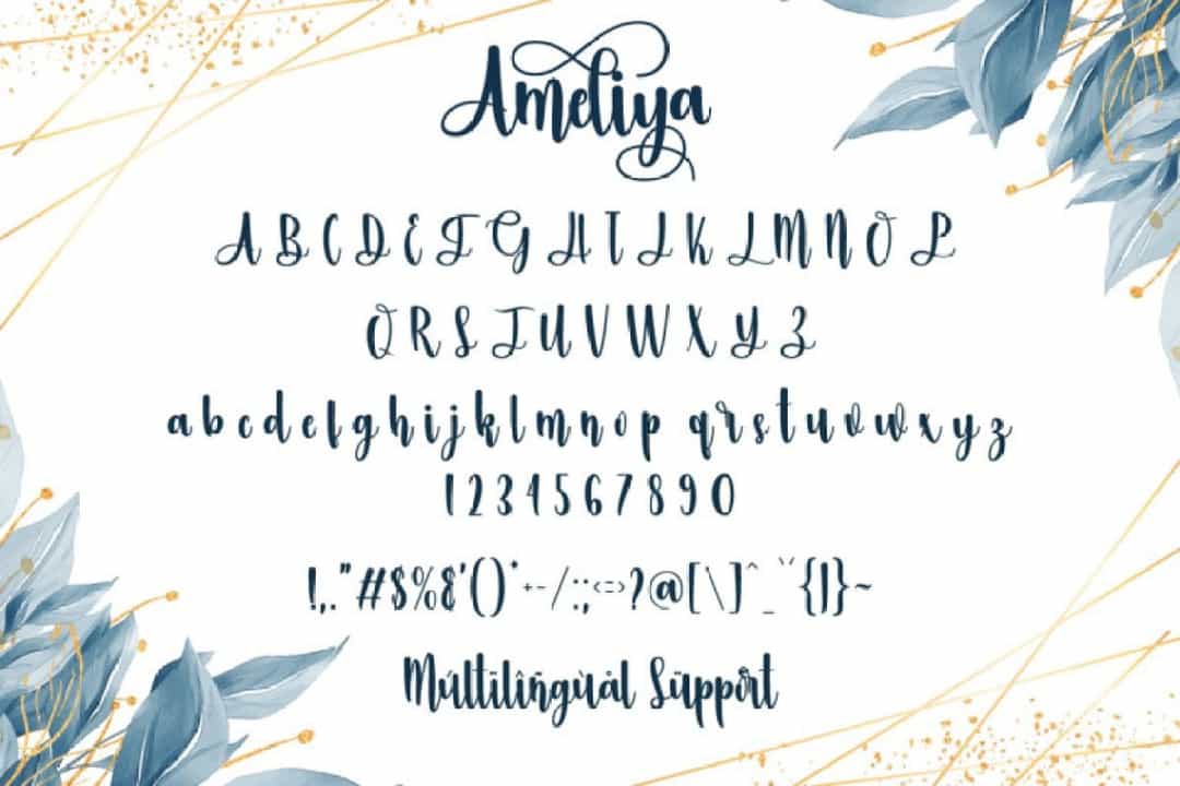 Ameliya Font Image 3