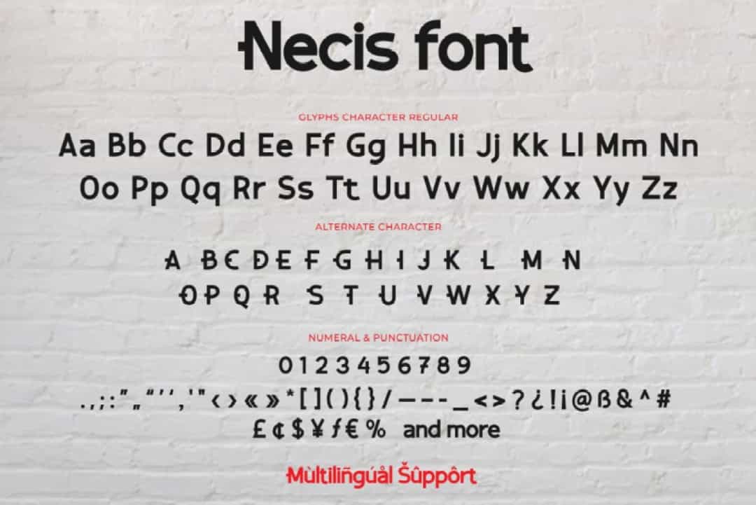 Necis Font Image 3