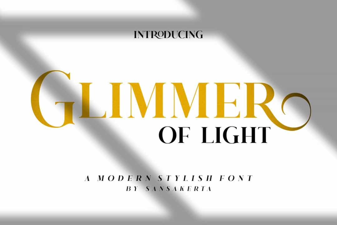 Glimmer Of Light Font Image 1