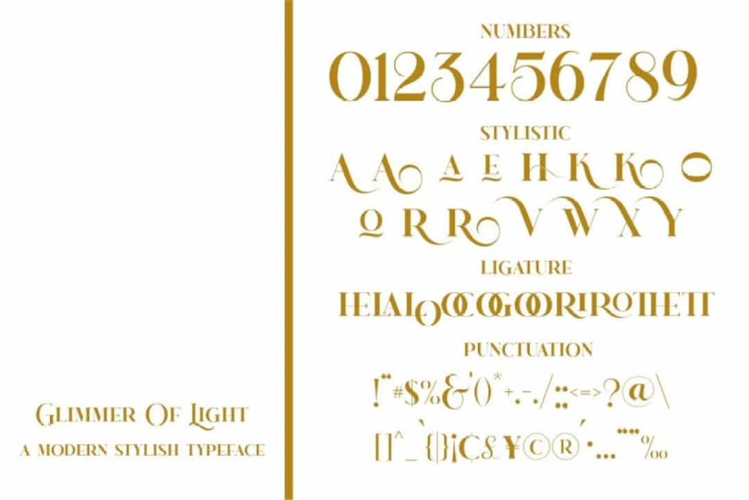 Glimmer Of Light Font Image 3