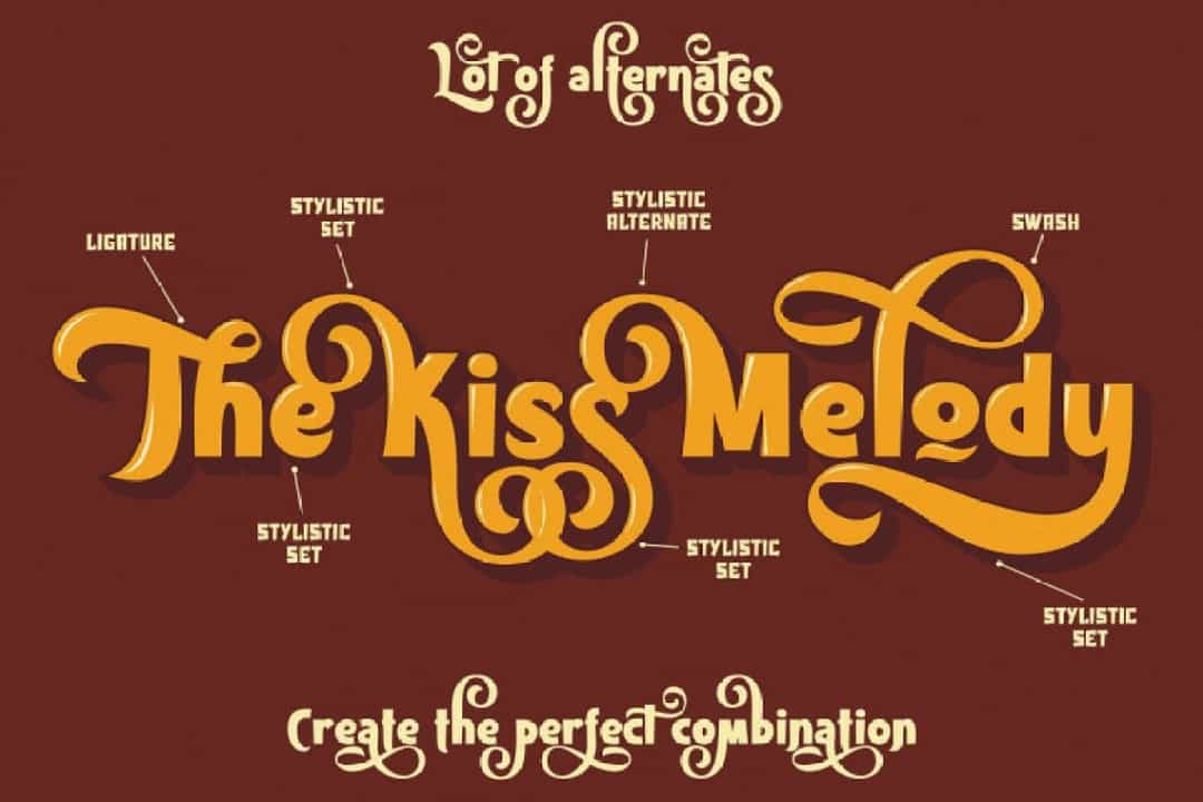 Kiss Melody Font Image 2