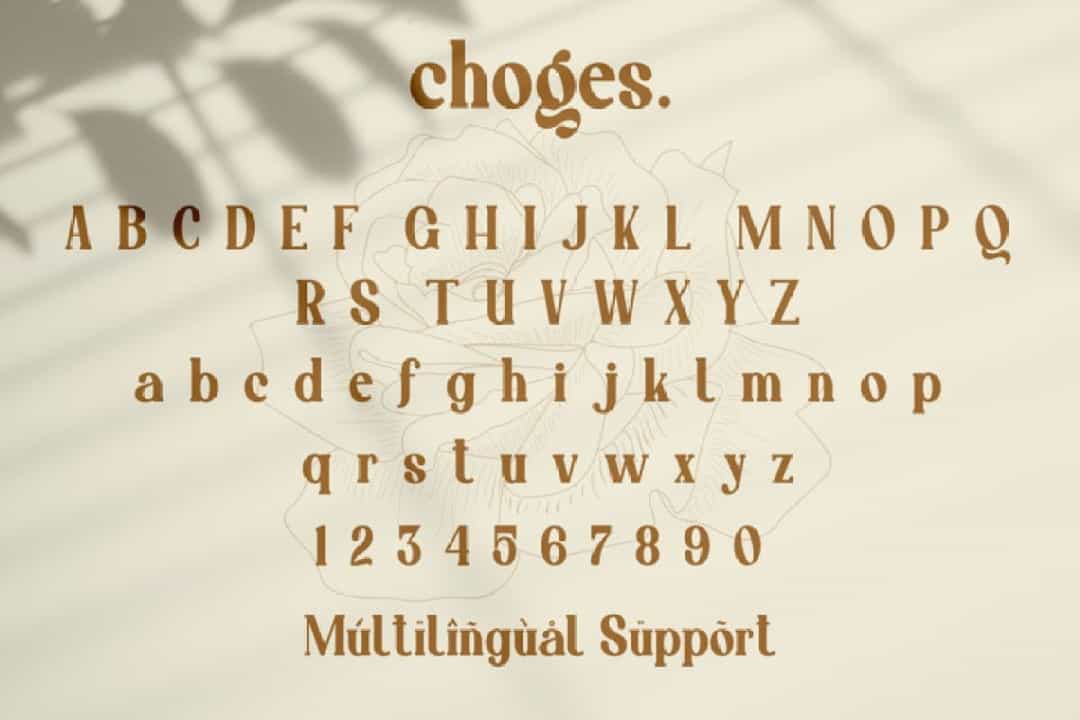 Choges Font Image 2