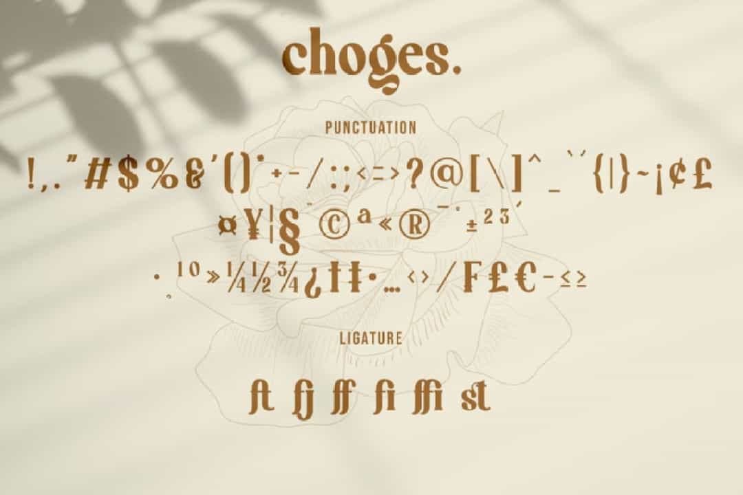 Choges Font Image 3