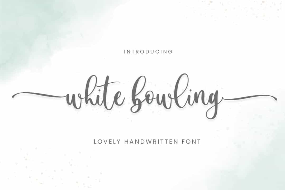 White Bowling Font Image 1
