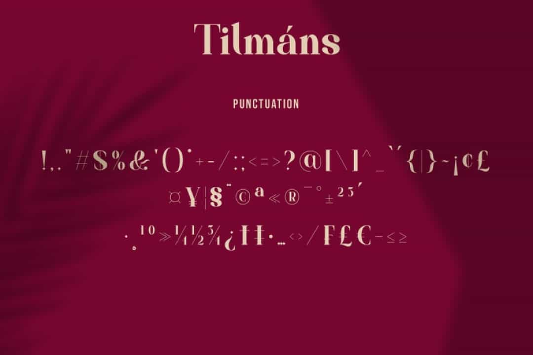 Tilmáns Font Image 3