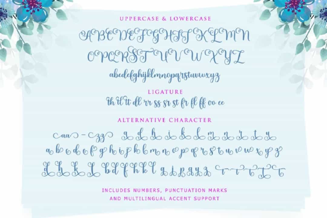 Meltisia Font Image 3