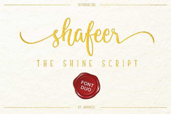 Shafeer Font Image 1
