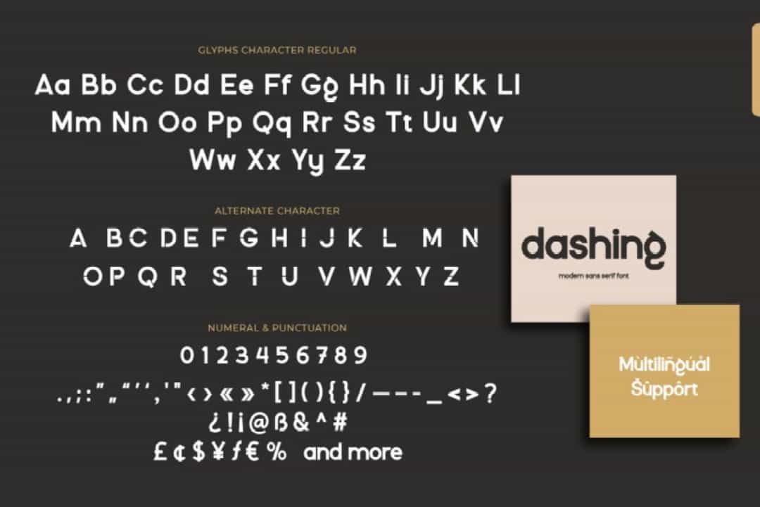 Dashing Font Image 3