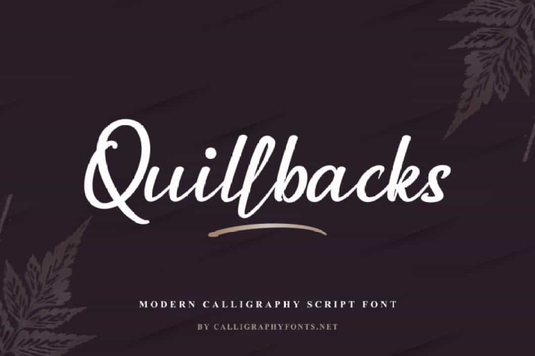 Quillbacks Font Image 1