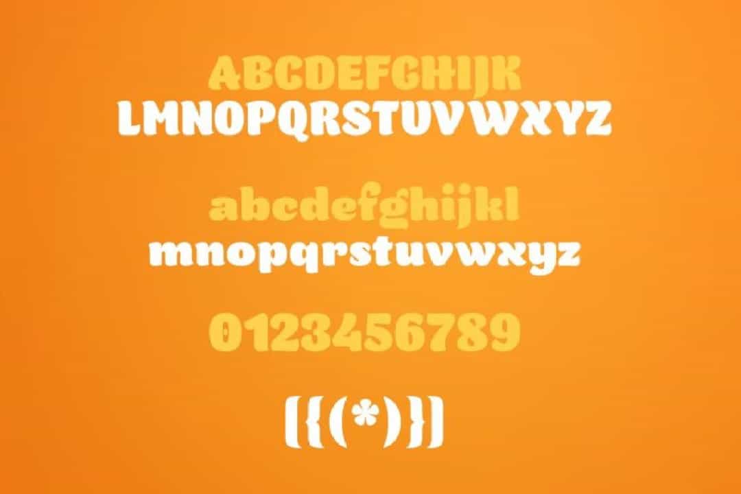 Orangina Font Image 3