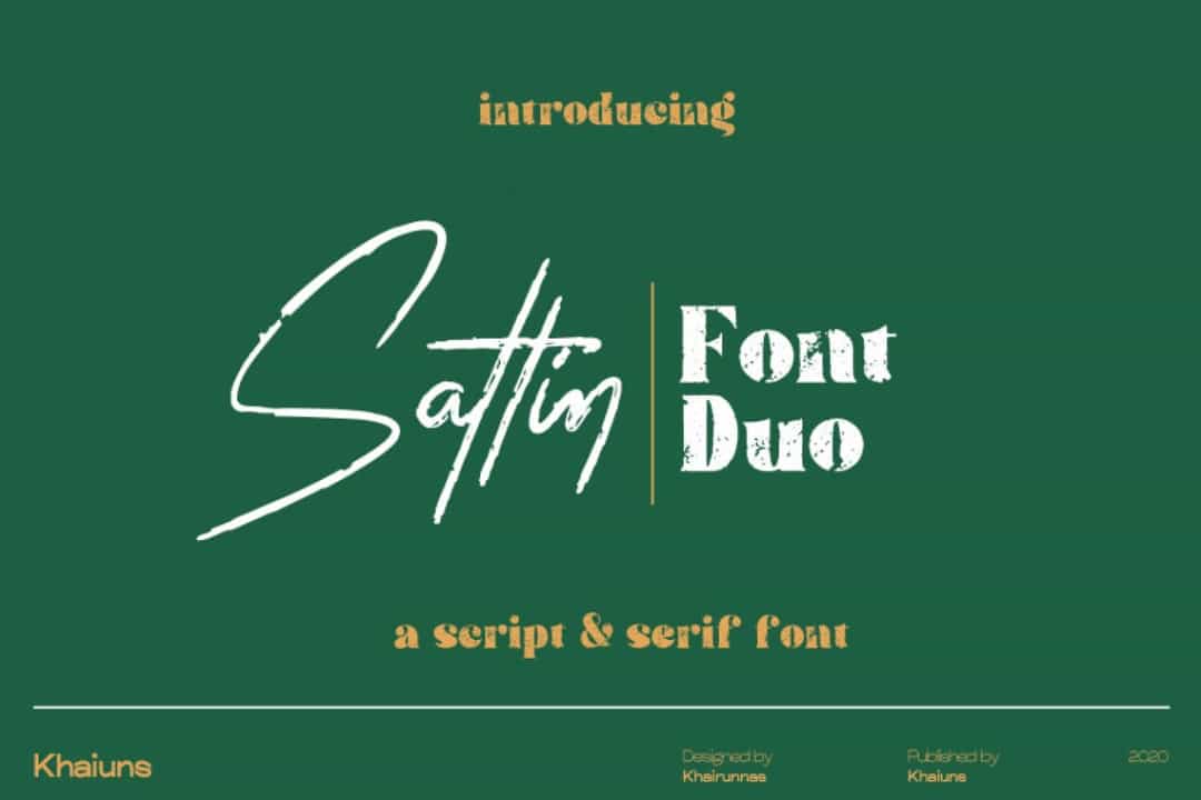 Sattin Font Image 1