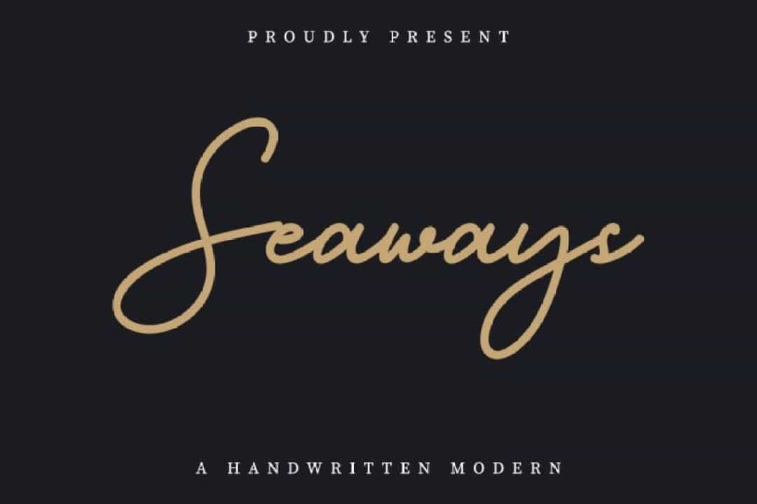 Seaways Font Image 1