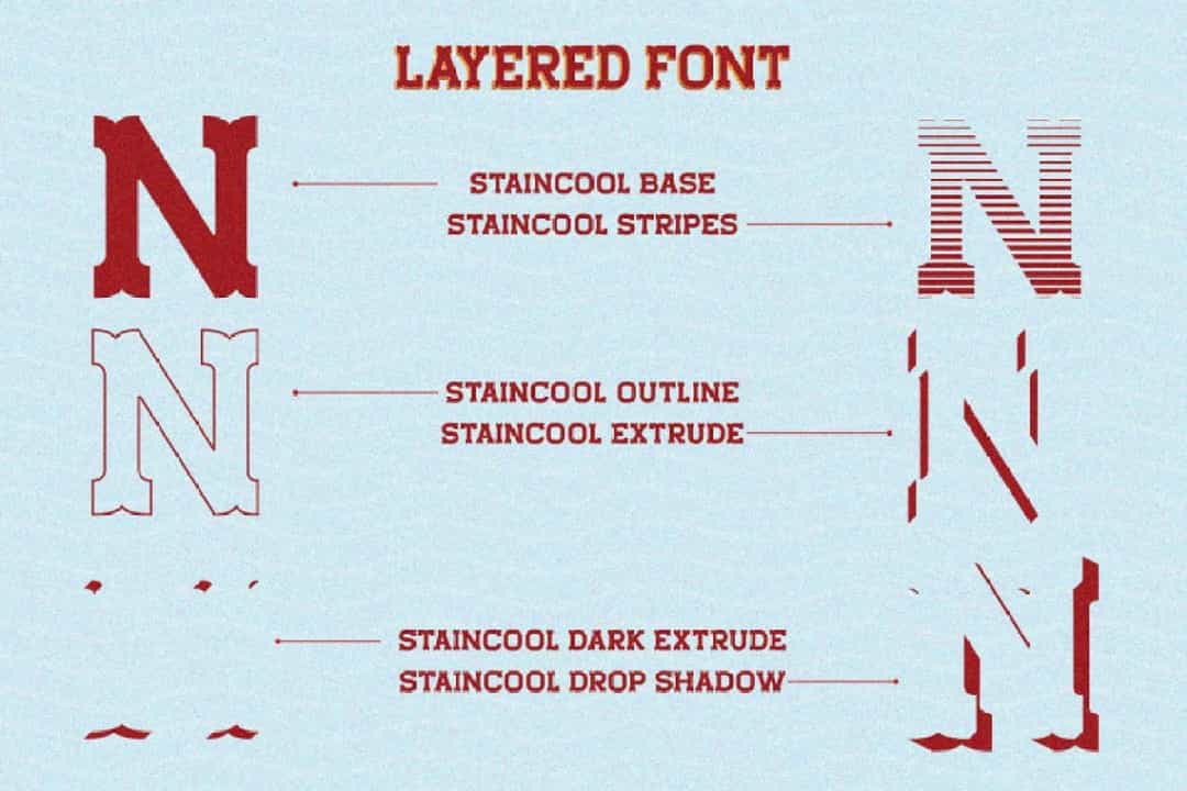 Staincool Base Font Image 2