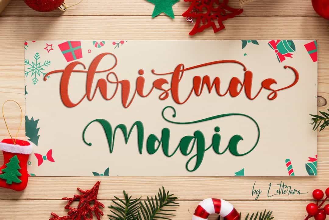Christmas Magic Font Image 1