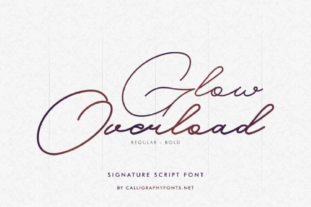 Glow Overload Font Image 1