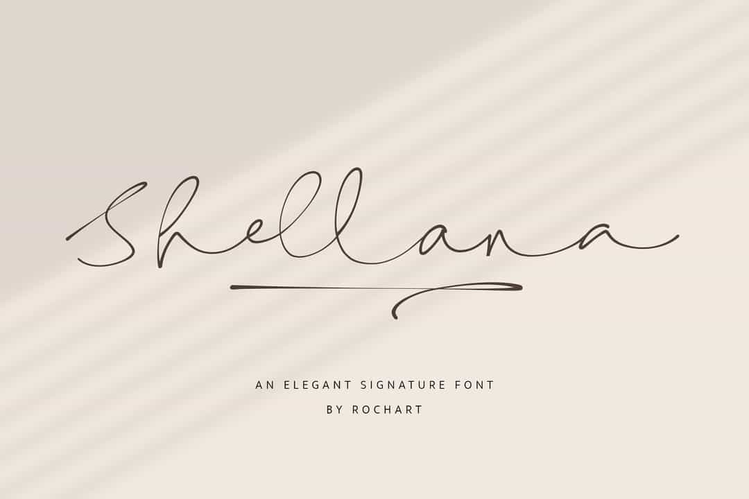Shellana Font Image 1