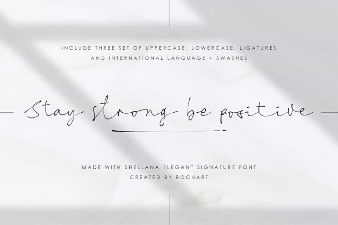 Shellana Font Image 3