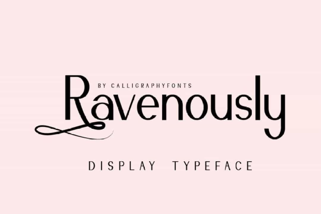 Ravenously Font Image 1