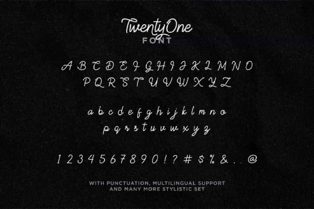 TwentyOne Font Image 3