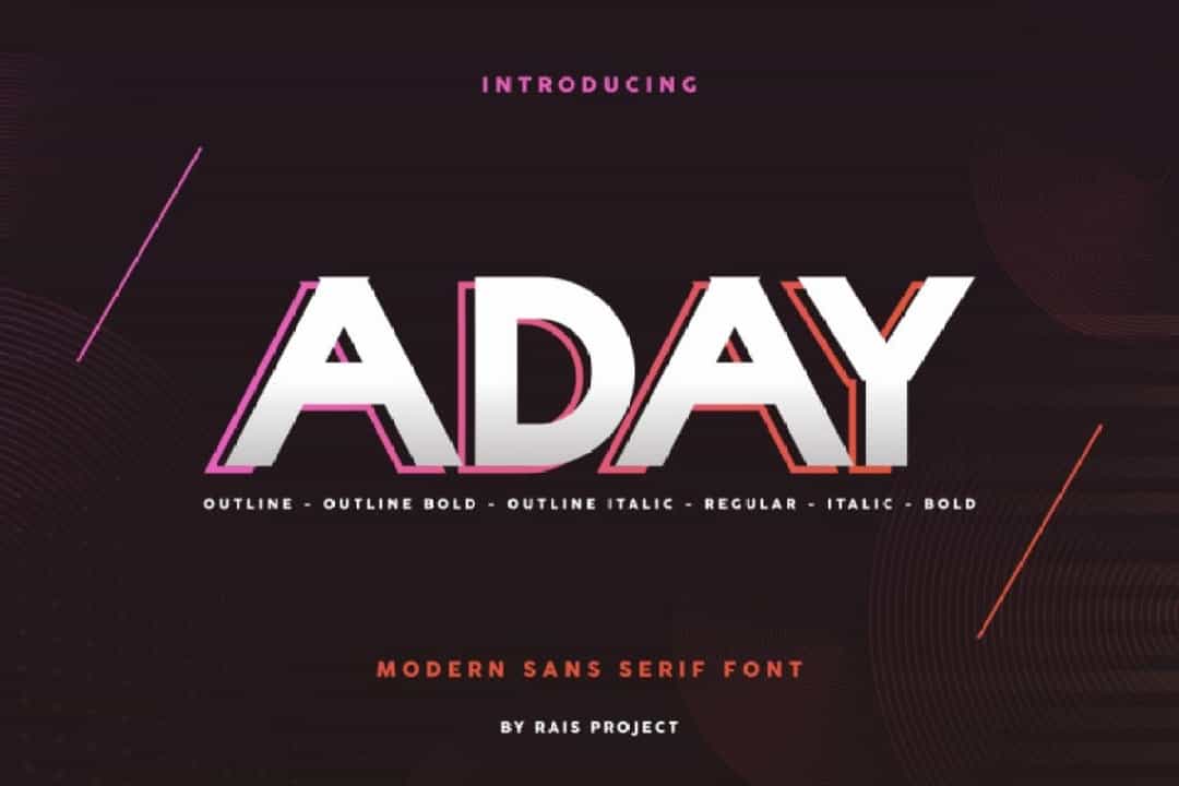Aday Font Image 1