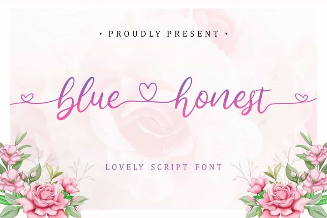 Bluehonest Font Image 1