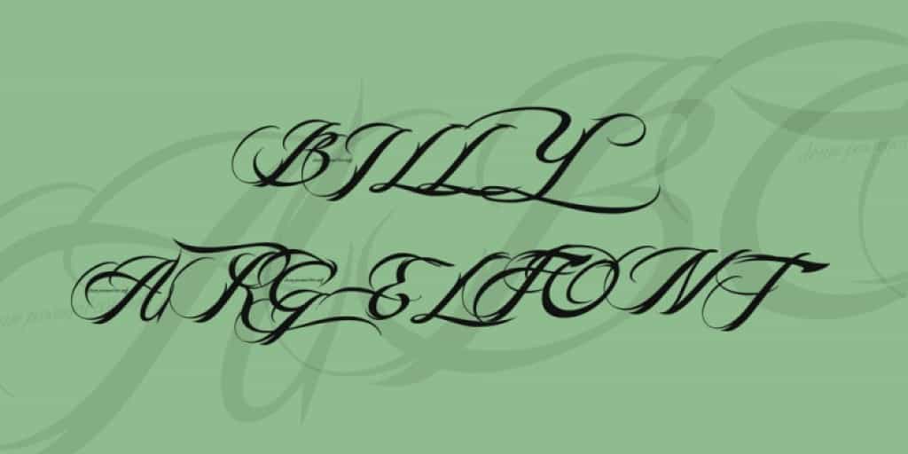 Billy Argel Font Image 1