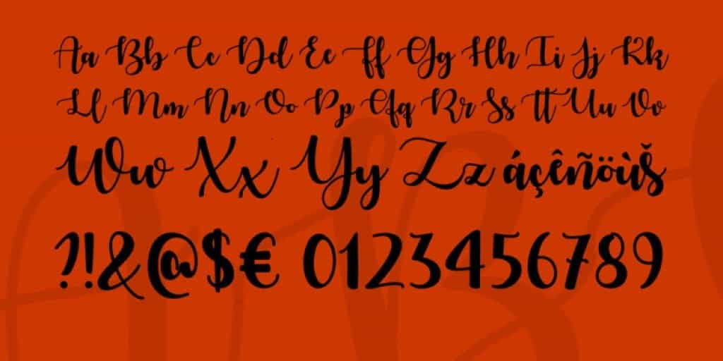 Autumn in November Font Image 3