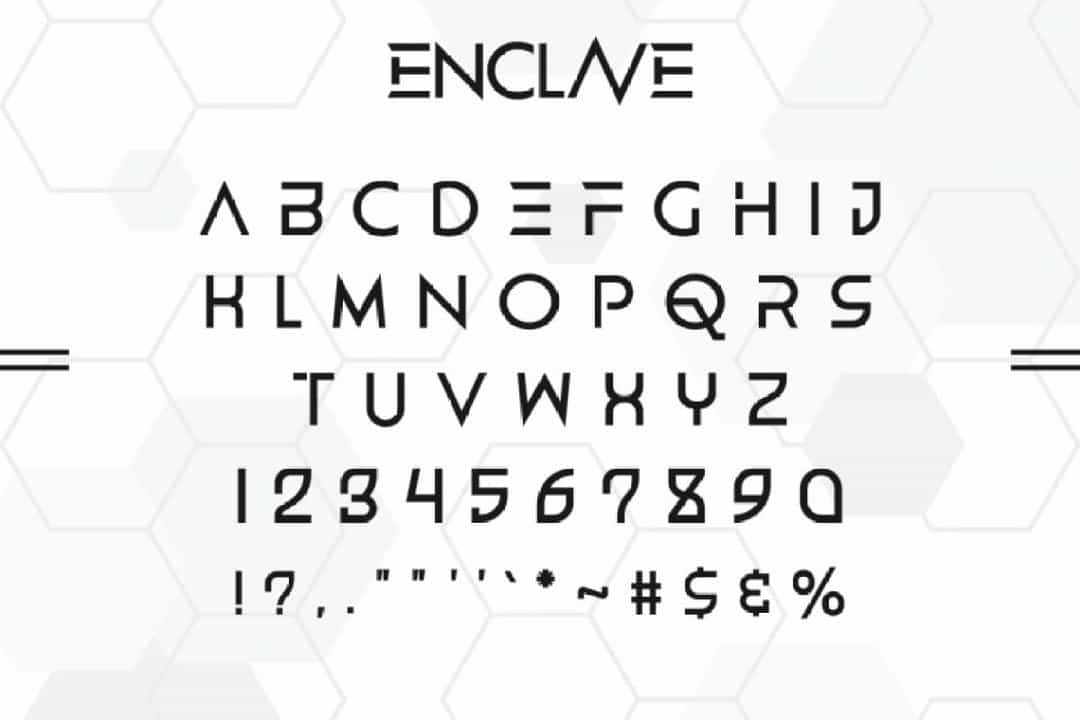 ENCLAVE Font Image 3