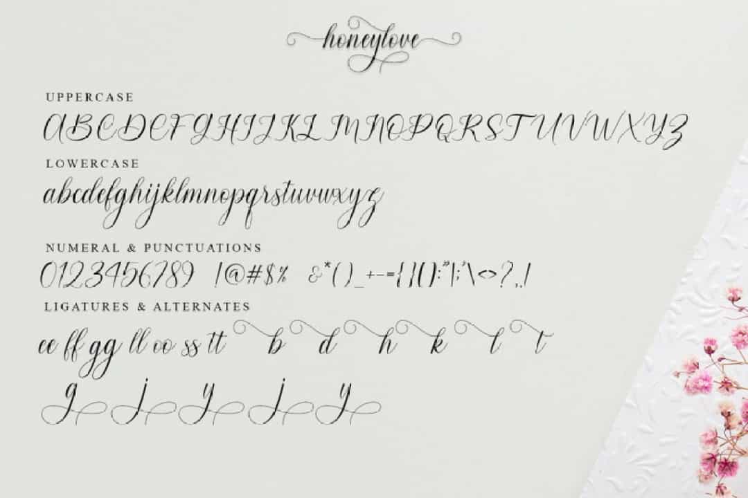Honeylove Font Image 3
