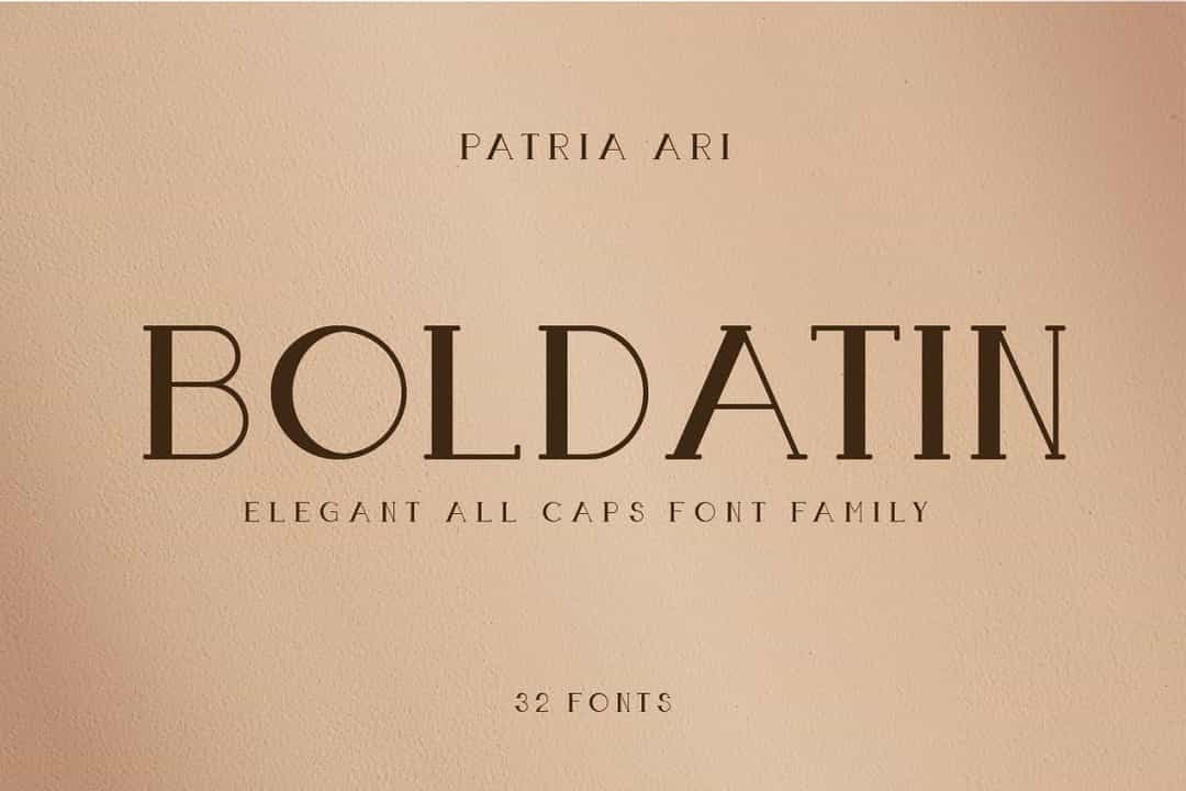 Boldatin Font Image 1