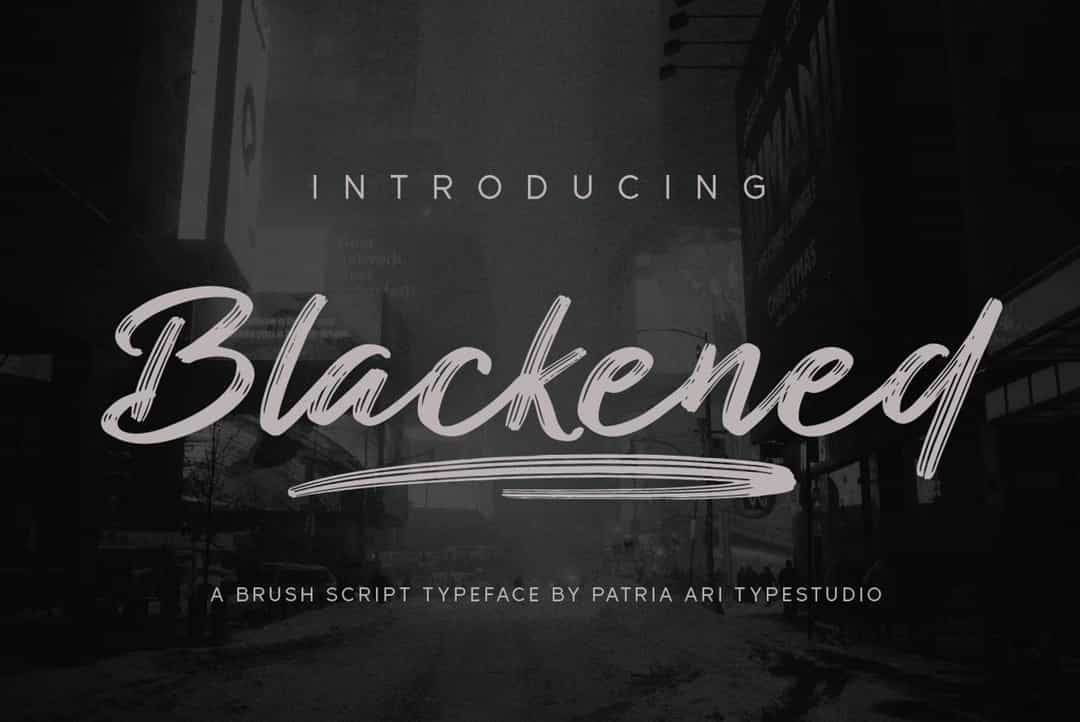 Blackened Font Image 1
