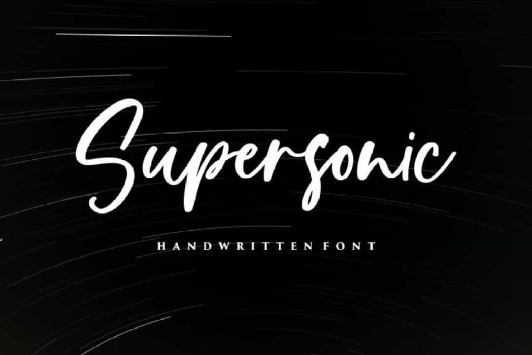 Supersonic Font Image 1