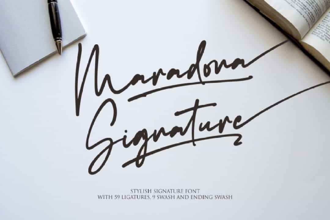 Maradona Font Image 1