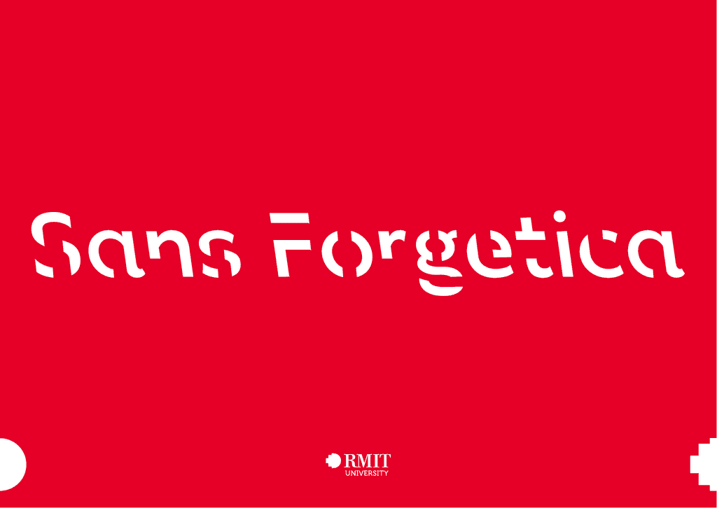Sans Forgetica Font Image 1