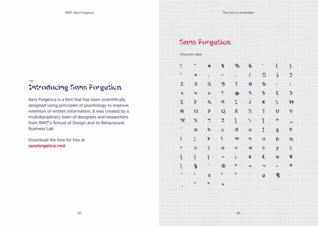 Sans Forgetica Font Image 3