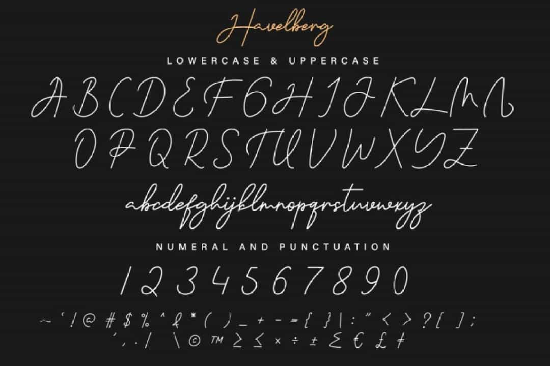 Havelberg Font Image 3
