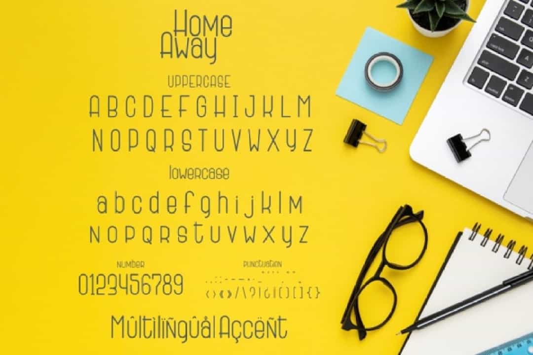 Home Away Font Image 3
