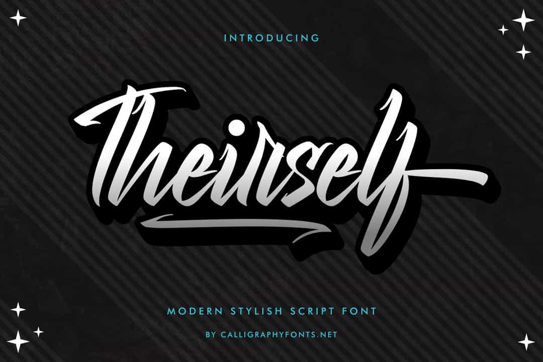 Theirself Font Image 1
